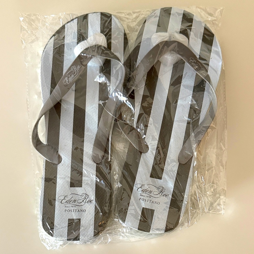 NEW Eden Roc Positano Hotel Sandals Unisex Size 10 1/2